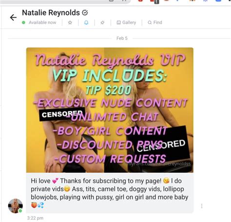 natalie reynolds sex tapes|Natalie Reynolds New Sex Tape From Onlyfans Leaked – Hot Video